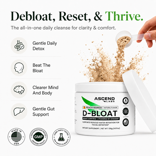 D-Bloat Digestive Support Powder (Peach Mango)